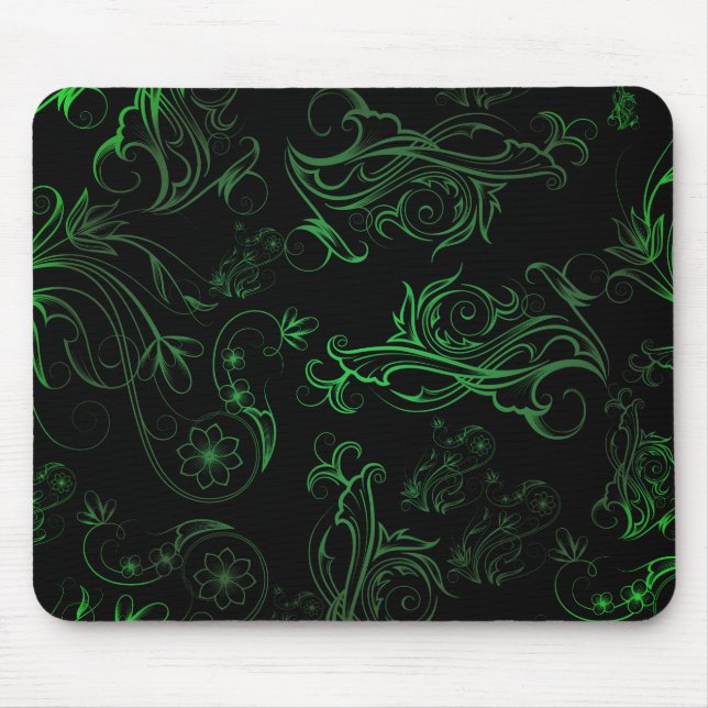 Mousepad Verde Floral (Frente)