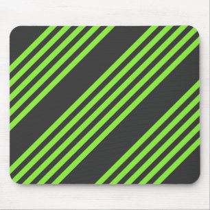Mousepad Verde limão e carvão de cinco faixas