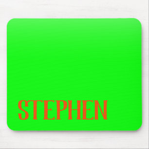 Mousepad Verde limão Simples e Moderno e Laranja - Persona