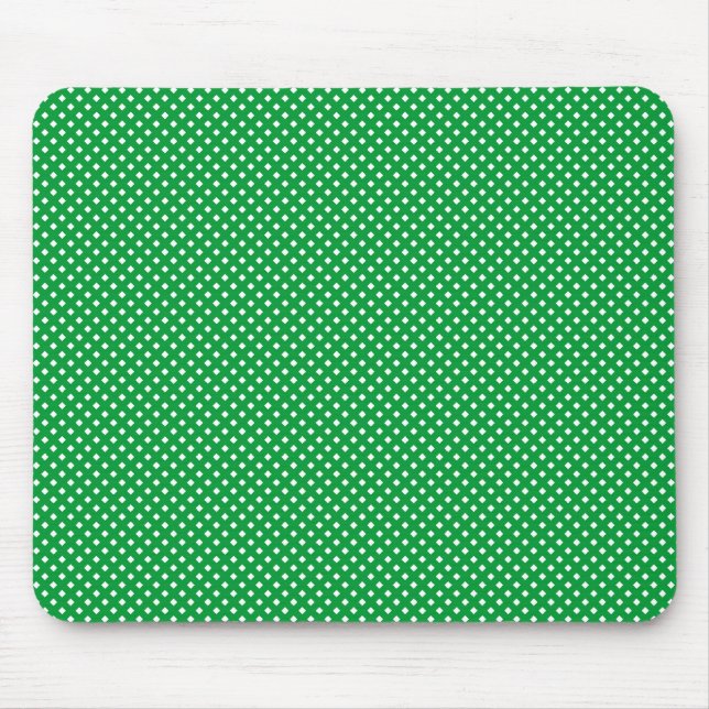 Mousepad Verde padrão da Net com branco (Frente)
