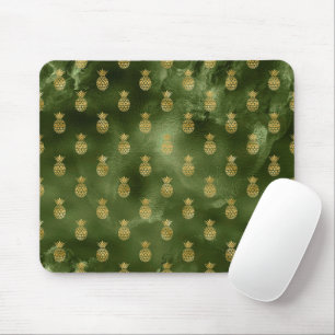 Mousepad Verde Selva Abacaxi Amarelo Fruta Tropical