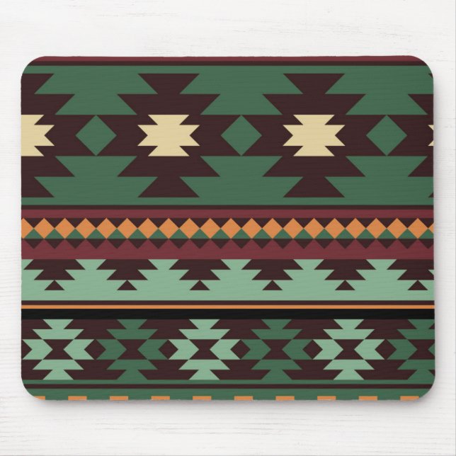 Mousepad Verde tribal sudoeste (Frente)