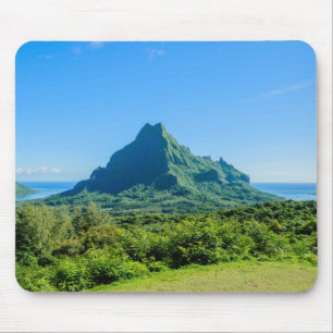 Mousepad verde tropical de Moorea