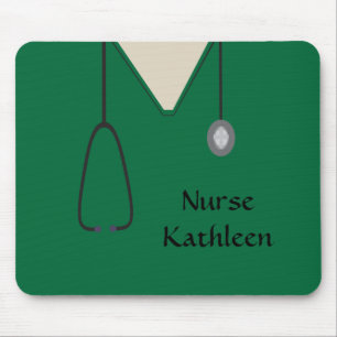 Mousepad Verde uniforme de escrutínio médico