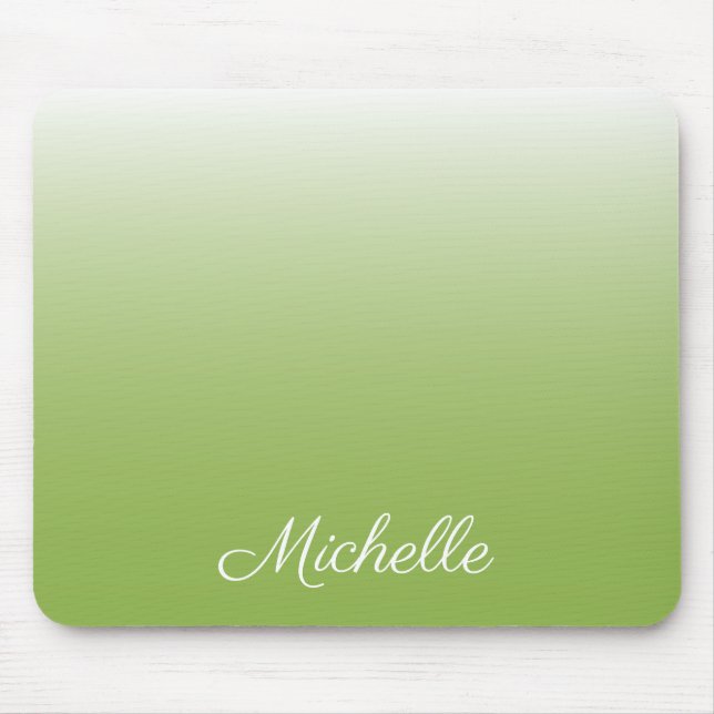 Mousepad Verde-verde-verde-gradiente personalizado (Frente)