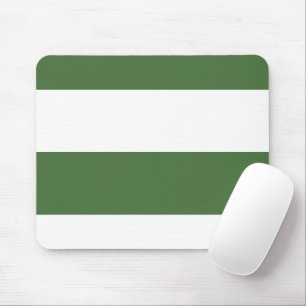 Mousepad Verdes Escuras e Largas Simples e Brancas