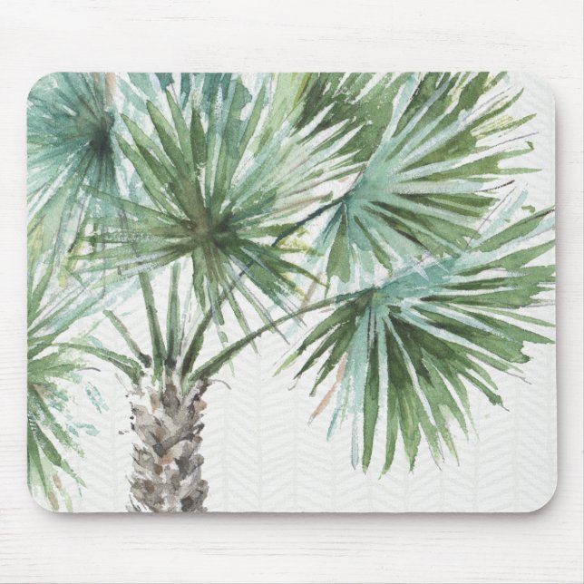 Mousepad Verdes misturados mim palmas tropicais (Frente)