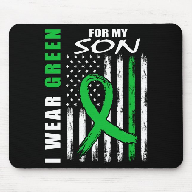Mousepad Verdes para itens de conscientização sobre saúde m (Frente)