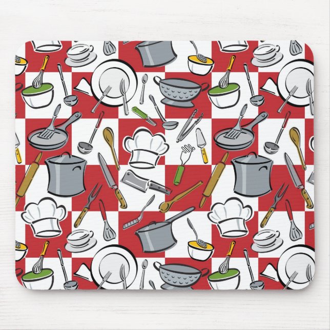 Mousepad Verificação das ferramentas da cozinha (Frente)