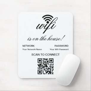 Mousepad Verificação de Internet Wifi de Código QR Personal