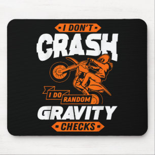 Mousepad Verificações de Gravidade Aleatórias - Motocross &
