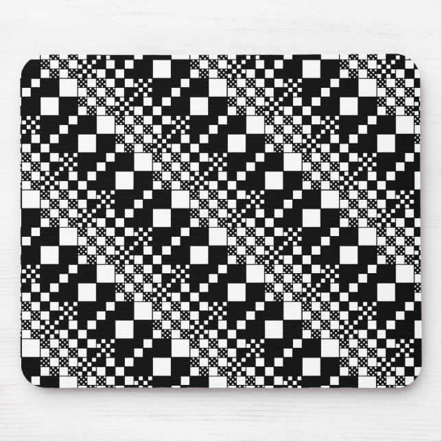 Mousepad Verificado, Verificações - Preto e Branco (Frente)