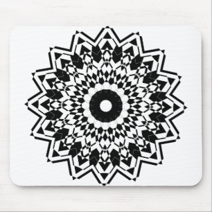 Mousepad Verificador preto e branco do Sparkle em Círculo F