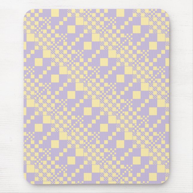 Mousepad Verificados, Controlos - Amarelo Pastel e Roxo (Frente)
