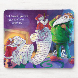 Mousepad Verifique duas vezes Papais noeis