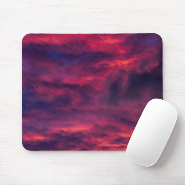 Mousepad vermelho augural (Com mouse)
