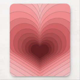 Mousepad Vermelho Cor-de-Rosa Moderno Funky Vermel