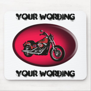 Mousepad vermelho da bicicleta da estrada da