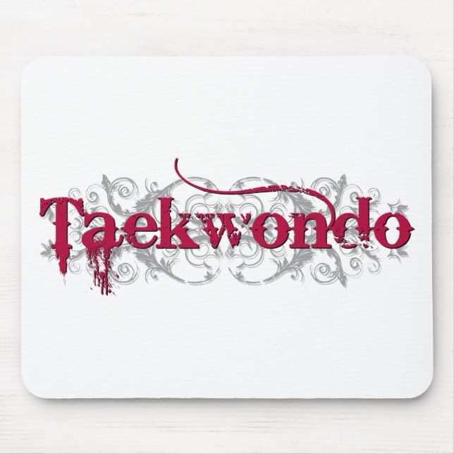 Mousepad Vermelho de Taekwondo (Frente)