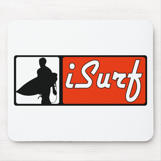 Mousepad vermelho do iSurf (Frente)