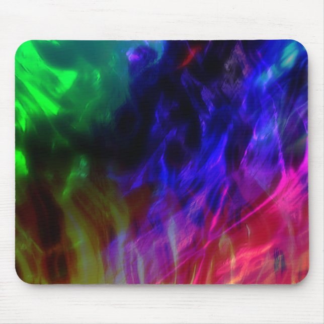 Mousepad Vermelho e azul escuro brilhantes submersos em ond (Frente)