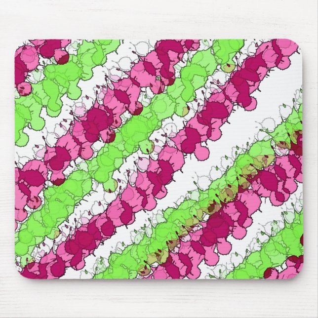 Mousepad Vermelho e Verde Manchado Desgastado (Frente)