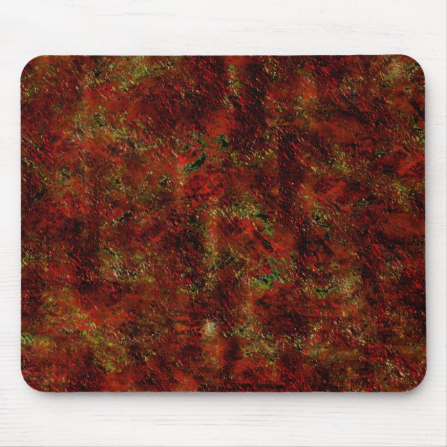 Mousepad Vermelho forte esfolado sobre o cinza áspero (Frente)