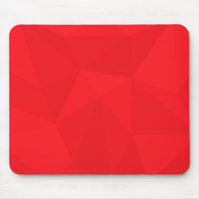 Mousepad Vermelho, legal, único, moda, design geométrica ur (Frente)