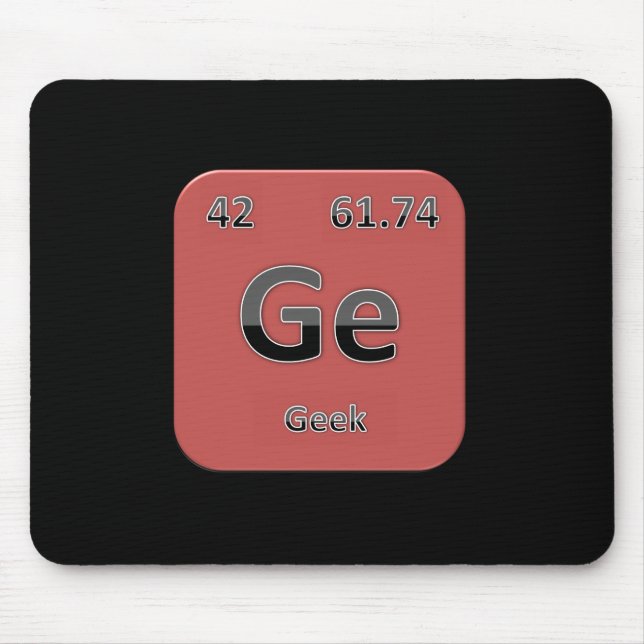 Mousepad Vermelho Mouspad do geek (Frente)