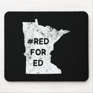 Mousepad Vermelho Para Ed Minnesota Professor Educação Públ