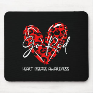 Mousepad Vermelho para Mulheres Sensibilização para Doenças