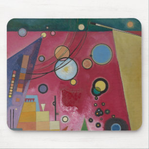 Mousepad Vermelho pesado por Wassily Kandinsky