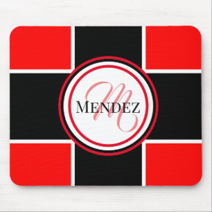 Mousepad vermelho / preto do computador