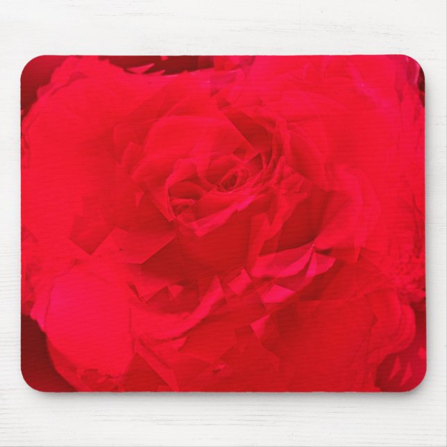 Mousepad Vermelho Profundo de Rosa com sangue (Frente)