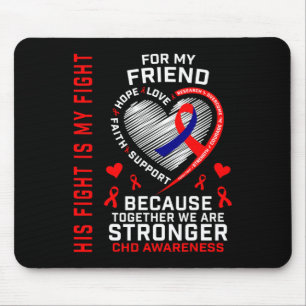 Mousepad Vermelho Sua Luta É Minha Luta Amiga Chd Conhecer