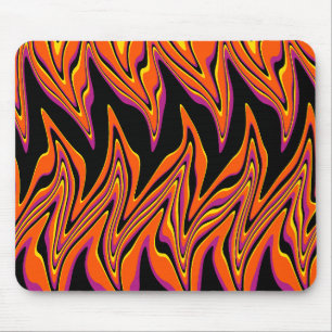 Mousepad Vermelhos em preto, rosa, laranja e amarelo