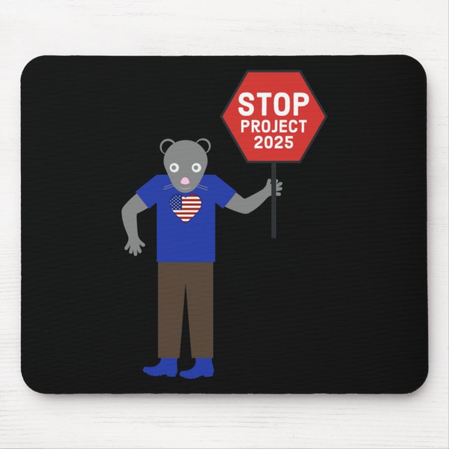 Mousepad "Vermin" Ativista Stop Project 2025. (Frente)