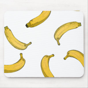 Mousepad Versão do esboço do padrão da banana