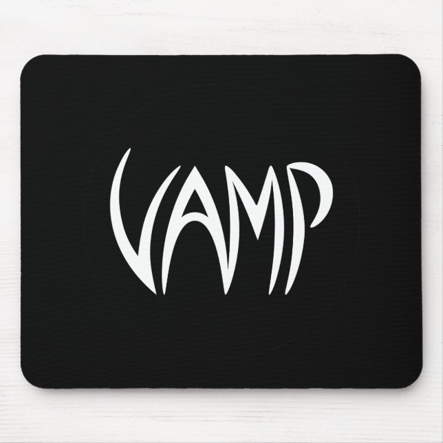 Mousepad Versão do Texto Vamp (Preto/Branco) (Frente)