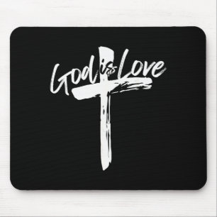 Mousepad Versículo Bíblico João 4_8 Deus É Amor Fé Cristã