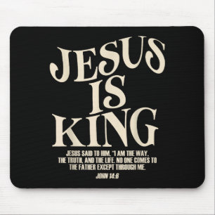 Mousepad Versículo da Bíblia O Jesus É Rei João 14_6 Deus C