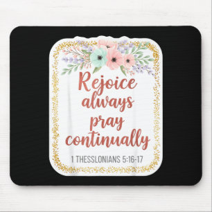Mousepad Versículo da Bíblia para Mulher Cristã Alegrai-vos