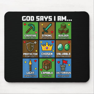 Mousepad Versículos da Bíblia Deus Diz Que Eu Sou Xel Arte 