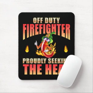 Mousepad Vertical Fiery Red Volunteer Firemoon