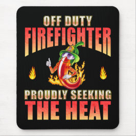 Mousepad Vertical Fiery Red Volunteer Firemoon