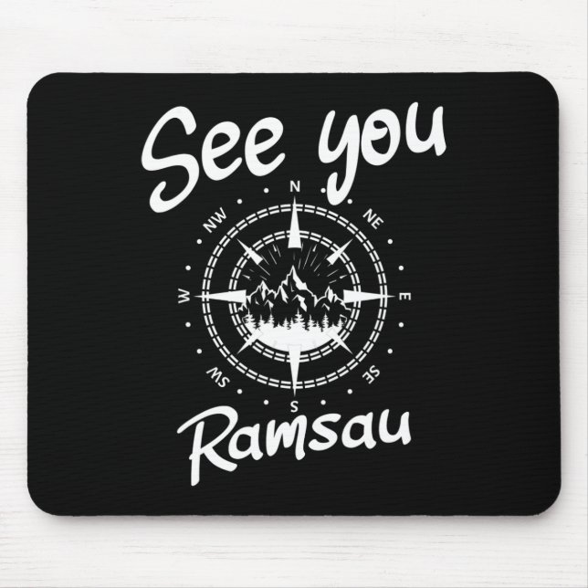Mousepad Vês-Te A Caminhar Ramsau Alemanha Férias Ski Comp (Frente)