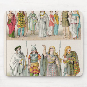 Mousepad Vestido dos Britânicos, do Gauls e dos alemães