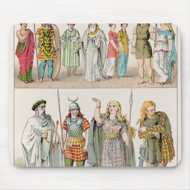 Mousepad Vestido dos Britânicos, do Gauls e dos alemães (Frente)