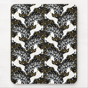 Mousepad Vestido Floral Ouro