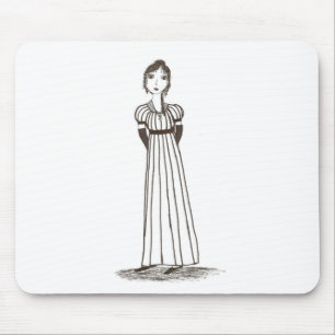 Mousepad Vestido listrado Inspired de Jane Austen